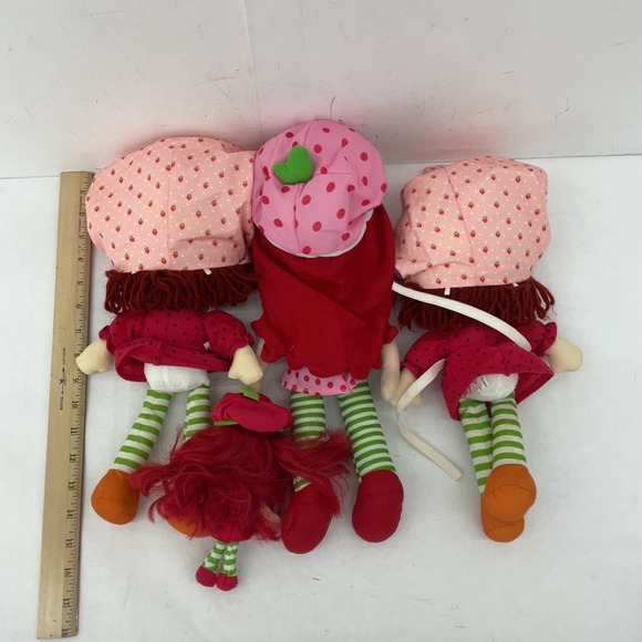 Strawberry Shortcake Stuffed Animal Plush Toy Lot Cartoon Toys - Picture 6 of 10